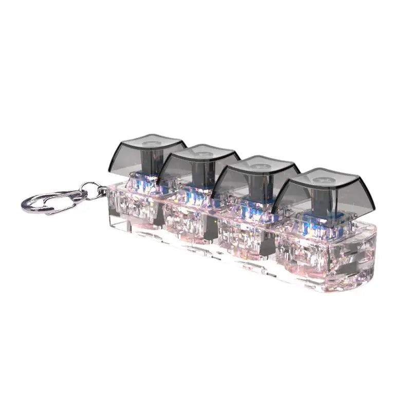 Keyboard Key Toy Party Stress Relief DIY Fidget Button Keycap Fidget Keychain Keyboard Keychain Toys Finger Keyboard Caps Toy