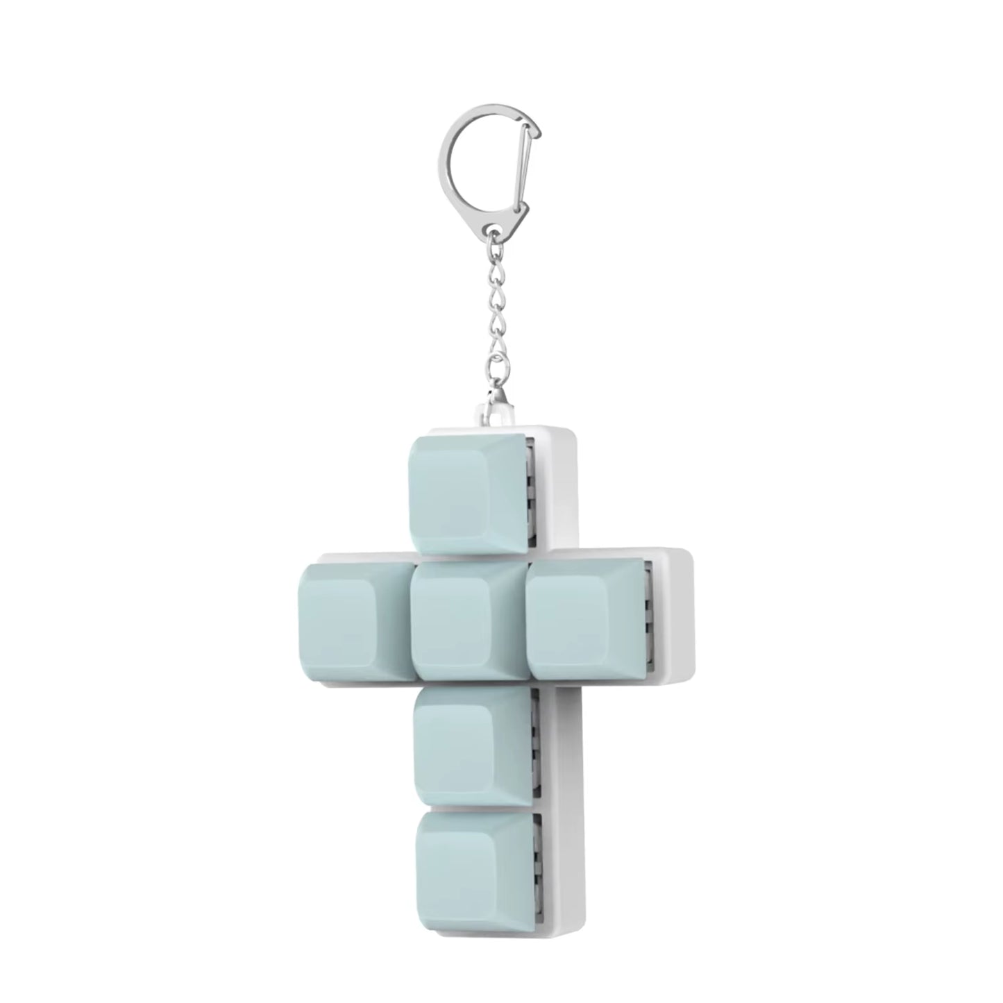 Keyboard Key Toy Party Stress Relief DIY Fidget Button Keycap Fidget Keychain Keyboard Keychain Toys Finger Keyboard Caps Toy