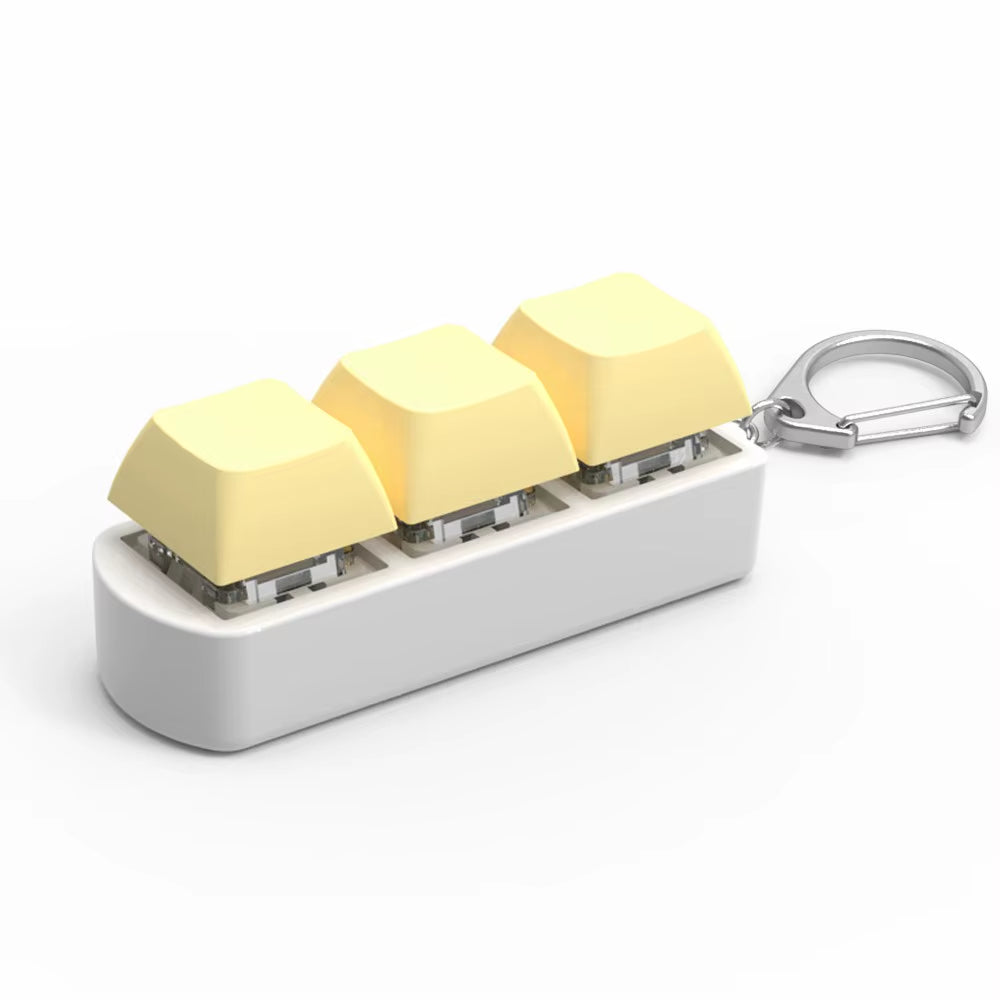 Keyboard Key Toy Party Stress Relief DIY Fidget Button Keycap Fidget Keychain Keyboard Keychain Toys Finger Keyboard Caps Toy
