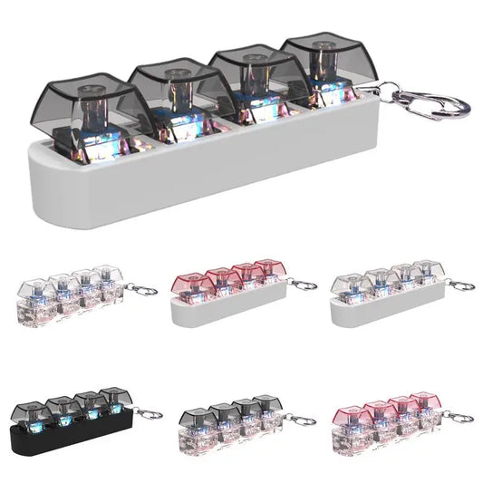 Keyboard Key Toy Party Stress Relief DIY Fidget Button Keycap Fidget Keychain Keyboard Keychain Toys Finger Keyboard Caps Toy