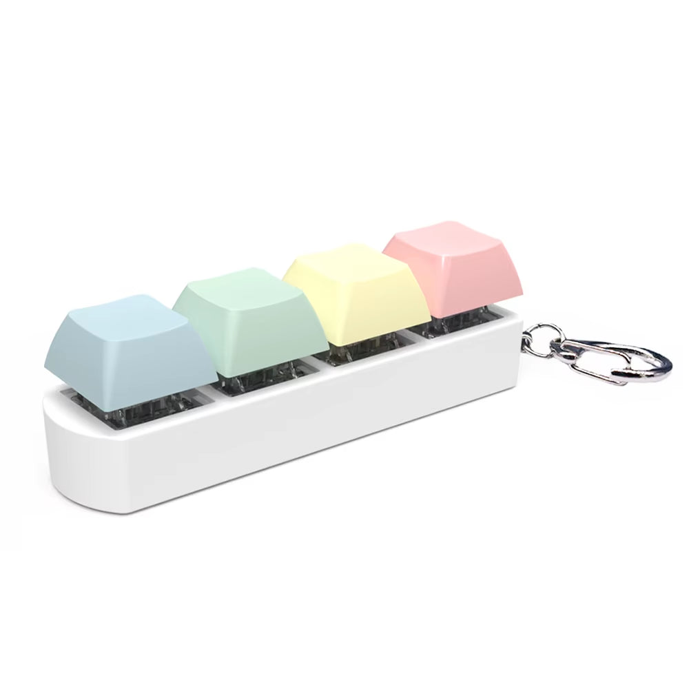 Keyboard Key Toy Party Stress Relief DIY Fidget Button Keycap Fidget Keychain Keyboard Keychain Toys Finger Keyboard Caps Toy