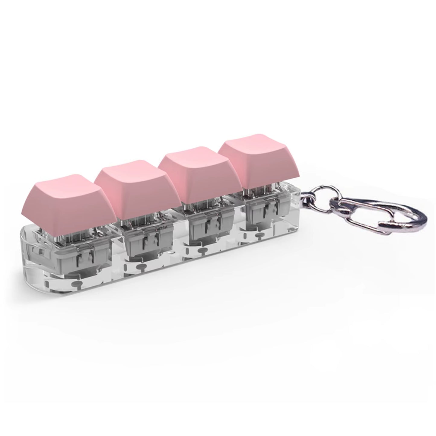Keyboard Key Toy Party Stress Relief DIY Fidget Button Keycap Fidget Keychain Keyboard Keychain Toys Finger Keyboard Caps Toy