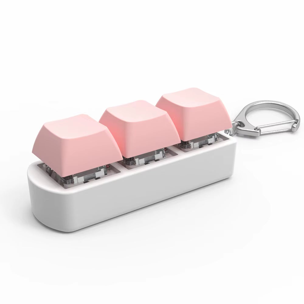 Keyboard Key Toy Party Stress Relief DIY Fidget Button Keycap Fidget Keychain Keyboard Keychain Toys Finger Keyboard Caps Toy