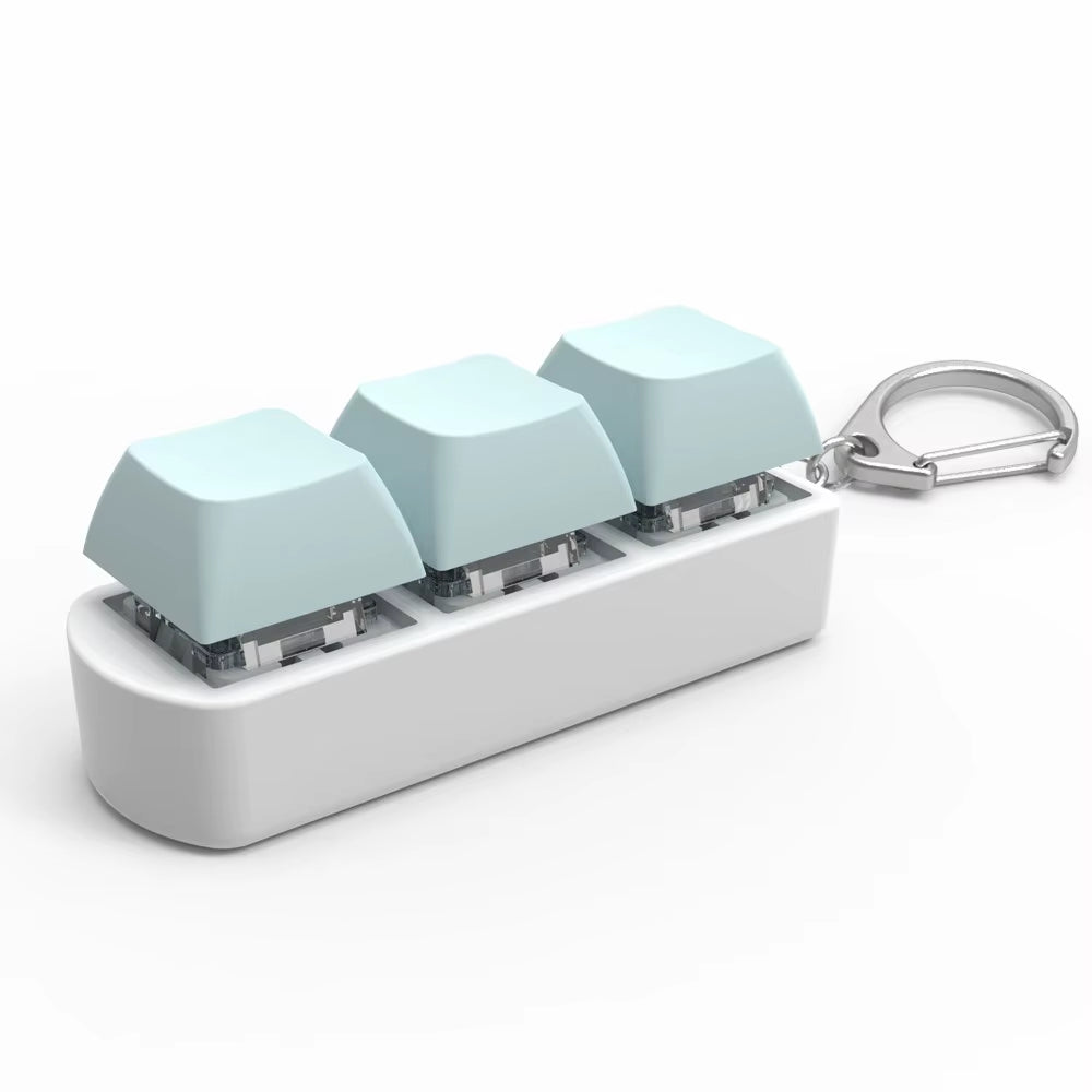 Keyboard Key Toy Party Stress Relief DIY Fidget Button Keycap Fidget Keychain Keyboard Keychain Toys Finger Keyboard Caps Toy