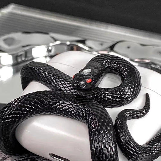 Creative 3D Snake Wireless Bluetooth Earphone Case for Air Pods Pro/Pro 2/Air Pods 3 Anti-Fall and Anti-Shock Halloween Gift
