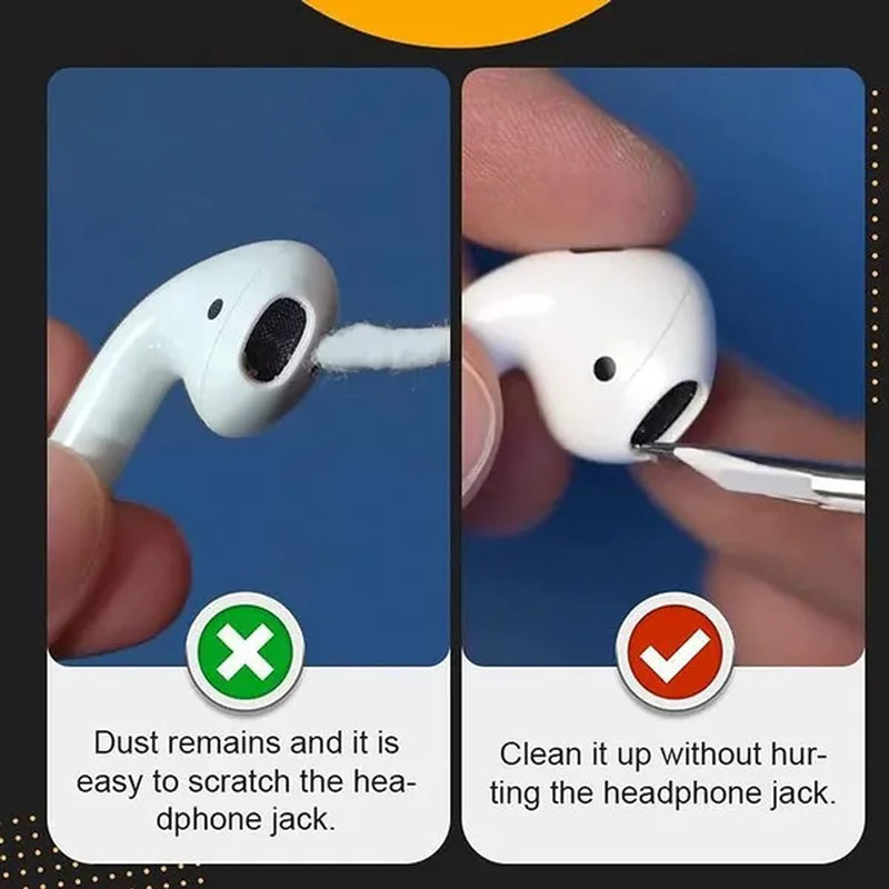 Bluetooth Earbuds Cleaning Pen for Air-Pods, Air-Pods Pro 1 2, Portable 3 in 1 Wireless Earphone Case Cleaning Tools Kit Cleaning Brush