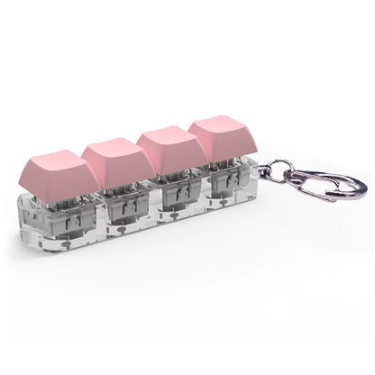 Keyboard Key Toy Party Stress Relief DIY Fidget Button Keycap Fidget Keychain Keyboard Keychain Toys Finger Keyboard Caps Toy